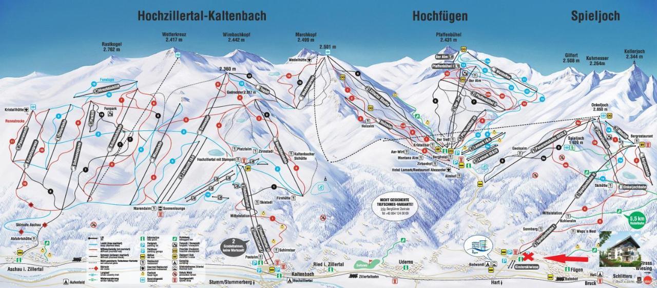 Familienwohnung Wildspitze Fügen Eksteriør billede
